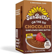 SunButter Chocolate Sunflower Seed Butter, On the Go Cups, 1.4 Oz Pack of 6 200 Ct