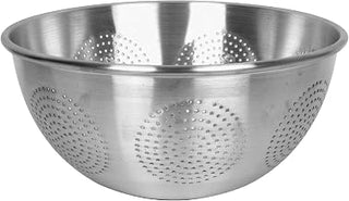 Thunder Group ALSKAC001 Colander, 12 Quart Capacity, Rolled Edge, Perforated, no Handles, Aluminum