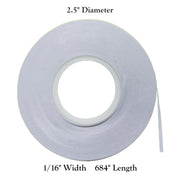 MV Magna Visual White / 1/16" Width / 1 Transparent Tape