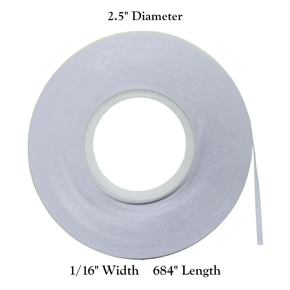 MV Magna Visual White / 1/16" Width / 1 Transparent Tape