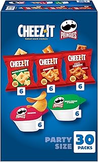 Cheez-It Pringles, Salty Snacks, Party Size, Variety Pack, 26.58oz Box (30 Packs)