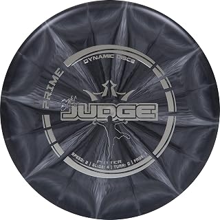 Dynamic Discs Prime Burst EMAC Judge Disc Golf Putter | Great Putt and Approach Frisbee Golf Disc for Beginners | Designed by Disc Golf World Champion Eric McCabe | 170g Plus