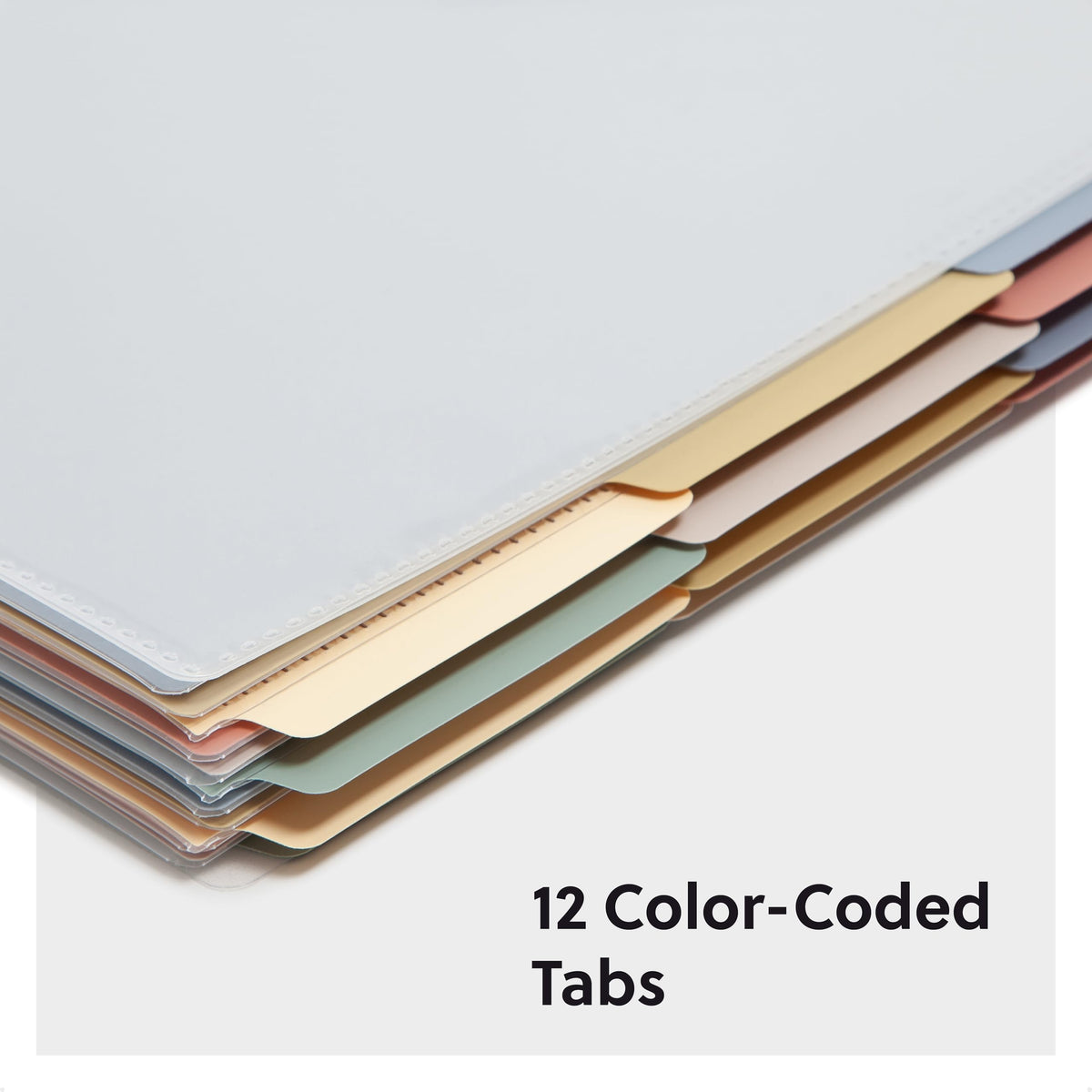 Project Organizer by SMEAD – Letter, Polypropylene (PP), Brights W/ Clear Cover, 24 Pocket, Model 89213