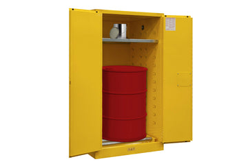 Flammable storage by Durham – 55, Alloy Steel, Yellow, Model 1055MDSR-50