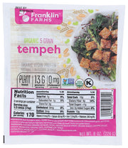 Organic Five Grain Tempeh by Franklin Farms – 8 Ounce (Pack of 12)