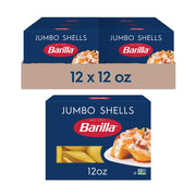 Barilla Wheat / 12 Ounce (Pack of 12) / Jumbo Shells Pasta, 12 oz Boxes (Pack of 12) Pasta & Noodles