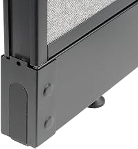 Steel End Base Cap for Interion Office Partition Panels