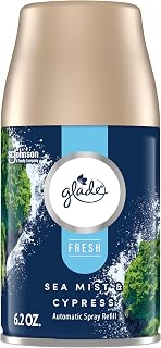 Glade Automatic Spray Refill, Sea Mist & Cypress, Scented Air Freshener for Home and Bathroom, 6.2 Oz