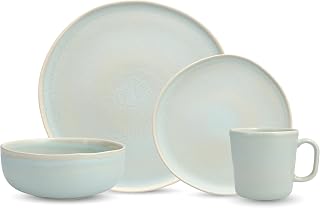 Cloud Terre by Fortessa Collection No 3 Stoneware 16 Piece Dinnerware Set, Service for 4, Cypress