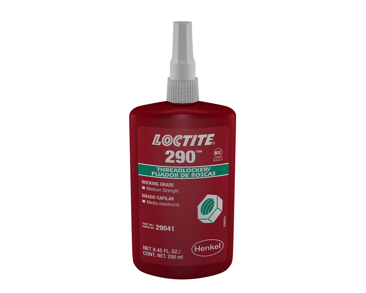 290 Threadlocker by Loctite – 250 mL, Liquid-based adhesive, Green, Model 135393