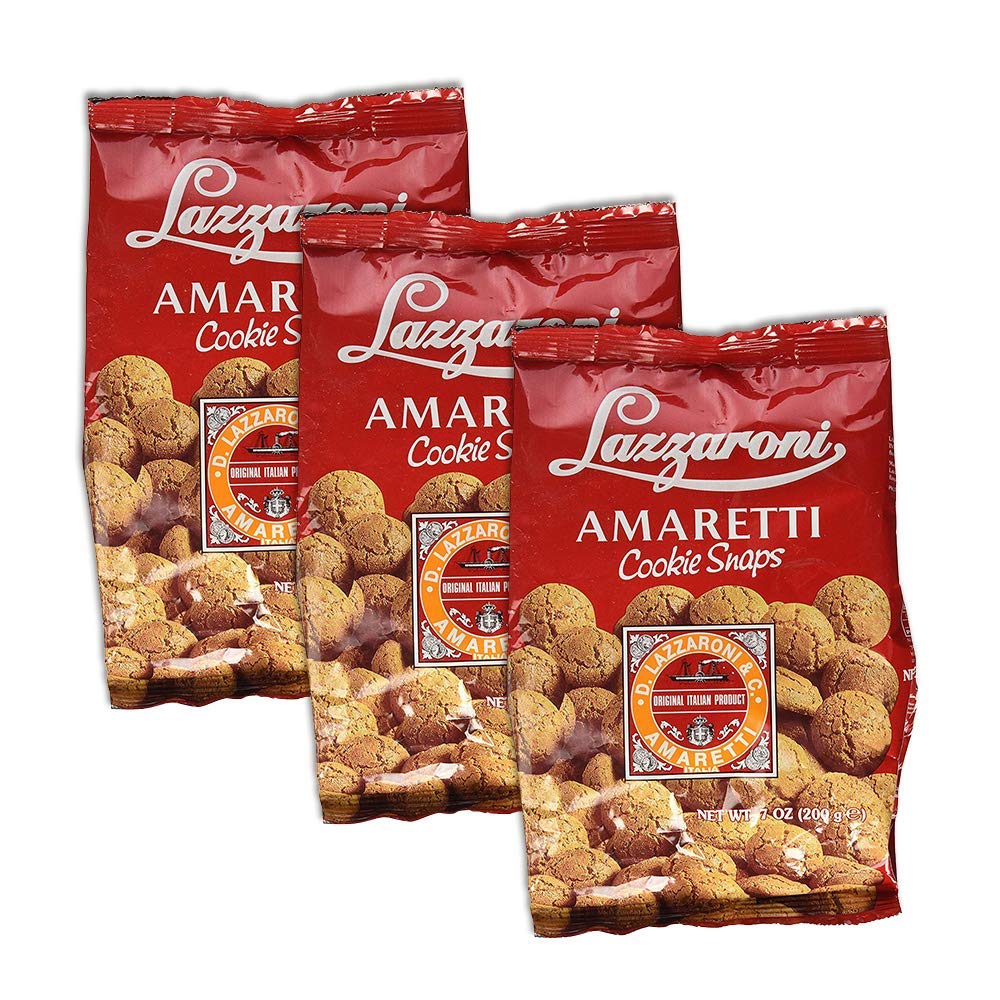 Amaretti Cookie Snaps by (7 ounce) (3) by Lazzaroni – 7 Ounce (Pack of 3), Pack of 3
