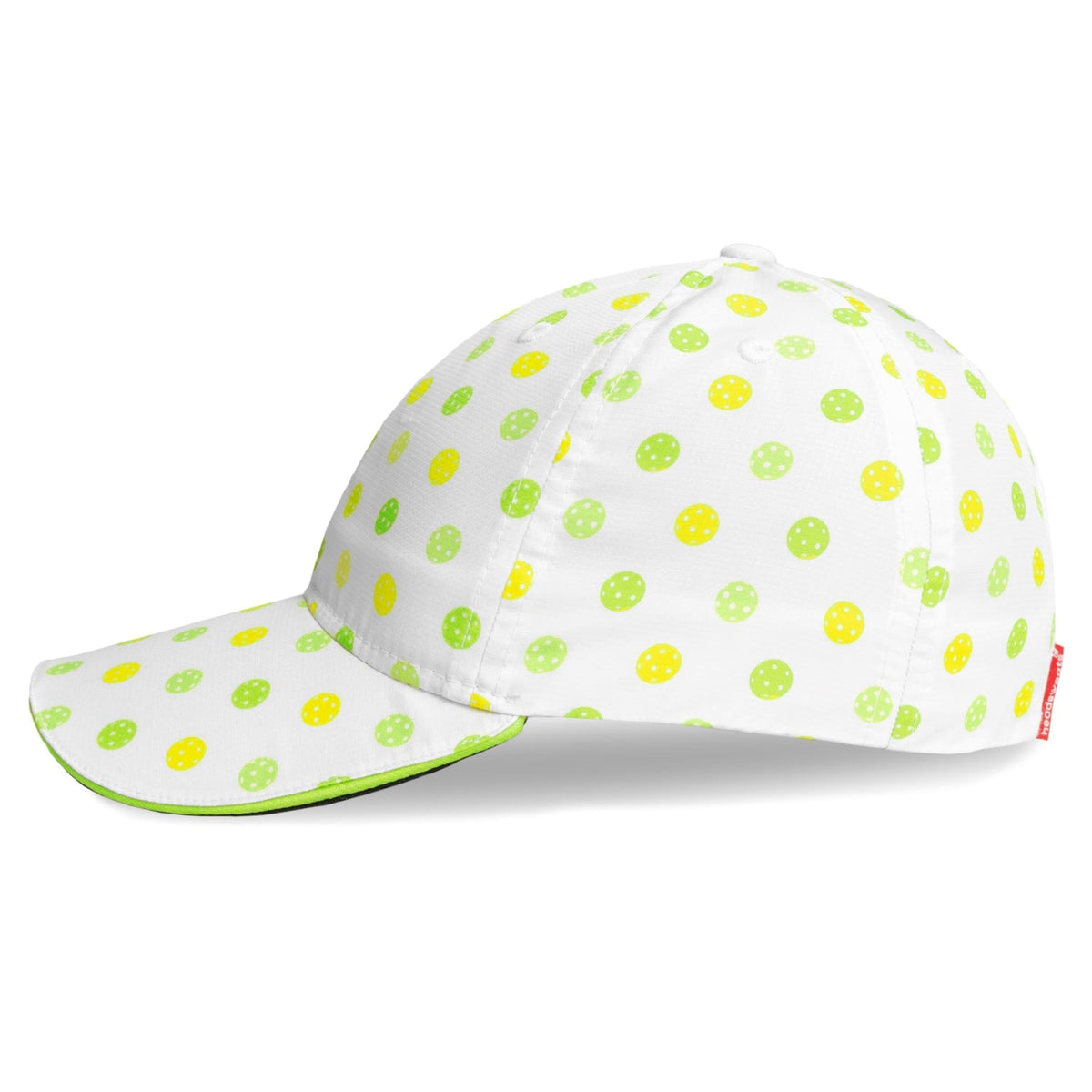 Perfomance Pickleball Cap Hat by Headsweats – One Size, Polyester, White/Neon Pickleball