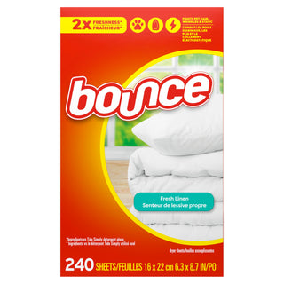 Fabric Softener Sheets by Bounce – 240 Count (Pack of 1), Model 3700099987