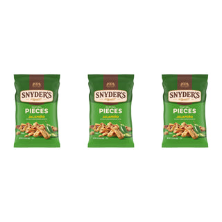 Jalapeño Flavored Pretzel Pieces by Snyder's of Hanover – 11.25 Ounce (Pack of 3), Jalapeno