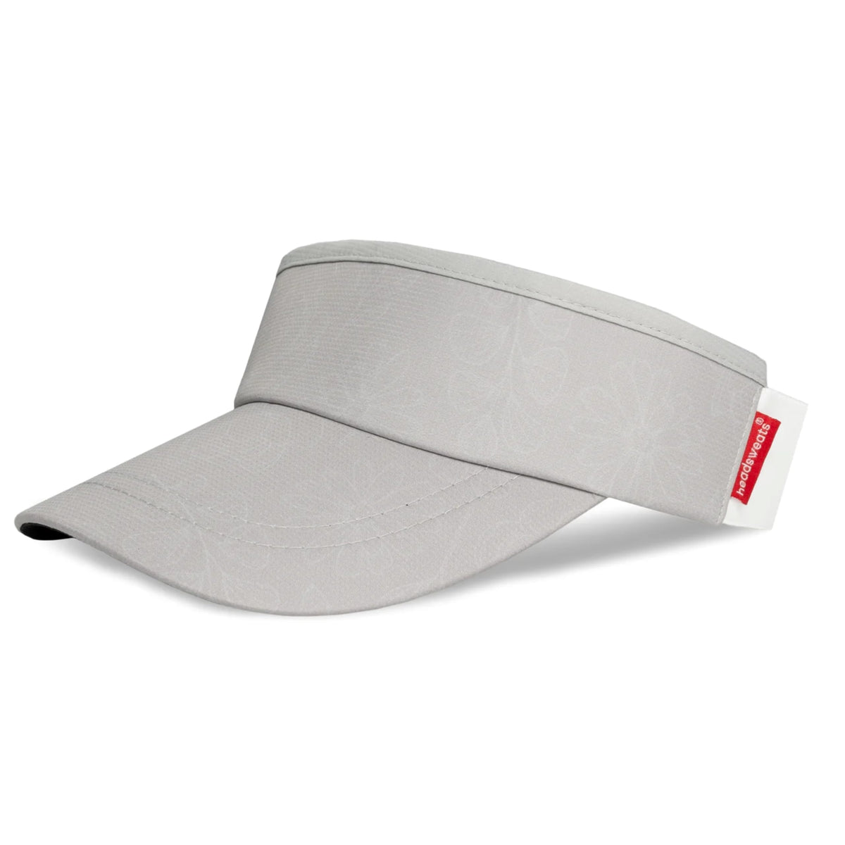 Lightweight Performance Running Sun Visor by Headsweats – One Size, Polyester, Grey/Floral