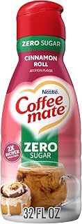 Nestle Coffee mate Zero Sugar Cinnamon Roll Liquid Coffee Creamer, 32 Fl Oz