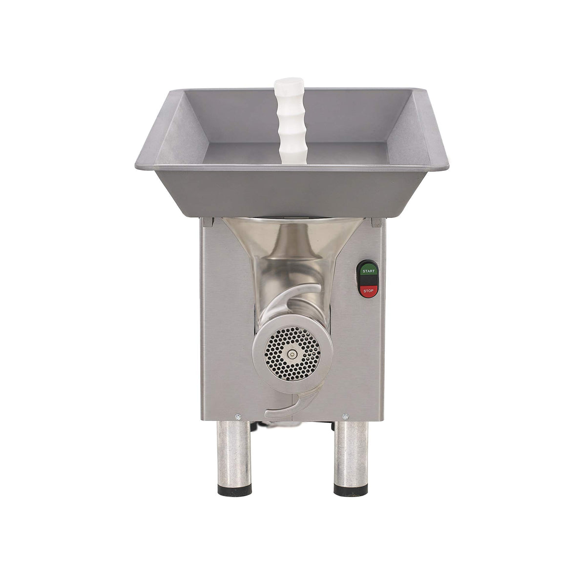 1 HP Motor 110V, 1 Phase, Stainless Steel Cabinet, HEADSTROCK, Auger and PAN, 1,700+ LBS/HR Grinding Capacity, Robust Headstock with Permanent AFFIXED Safety Guard. by PRO-CUT –