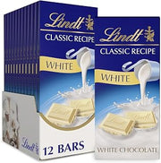 Lindt CLASSIC RECIPE White Chocolate Candy Bar, 4.4 oz., 12 Pack