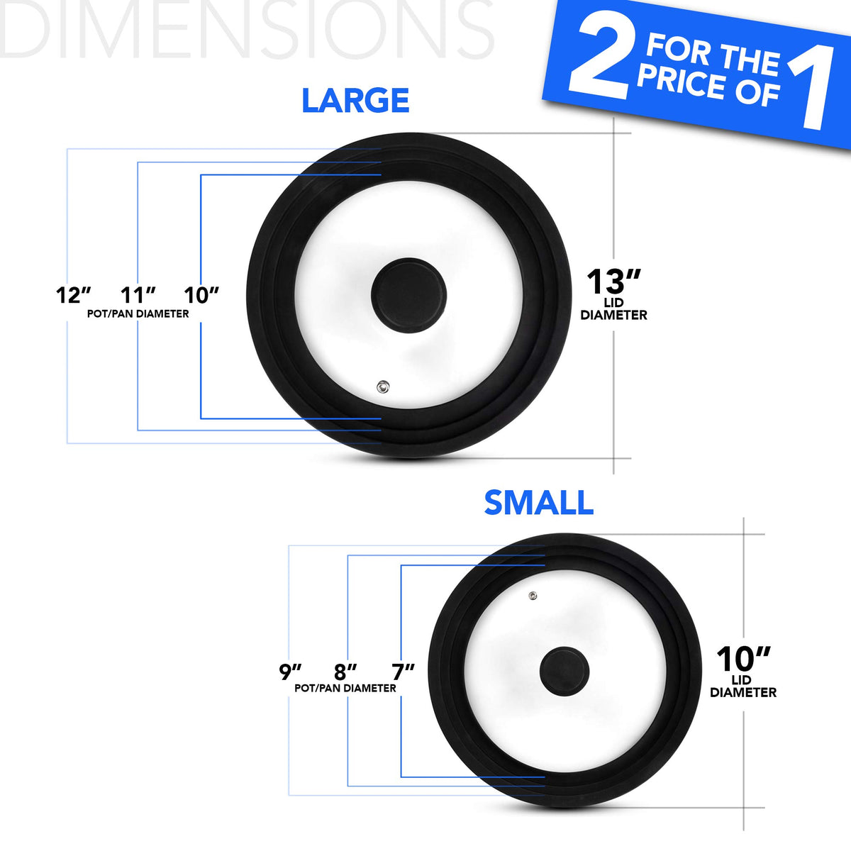 Modern Innovations Black / Black 2 Count / Pans,Can Lids
