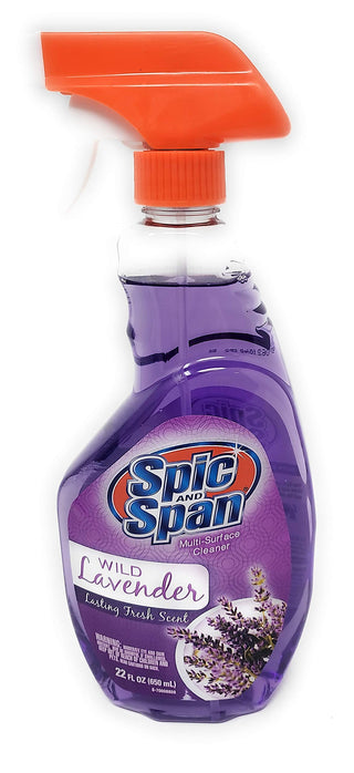 Wild Lavender Multi Surface Cleaner - 22 Oz (2 Bottle Multipack) by Spic And Span – 22 Ounce (Pack of 2)