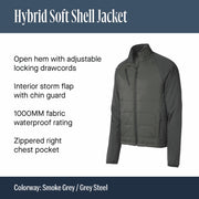 Hybrid Soft Shell Jacket by Port Authority – Large, Nylon, Deep Black, Model 1109894