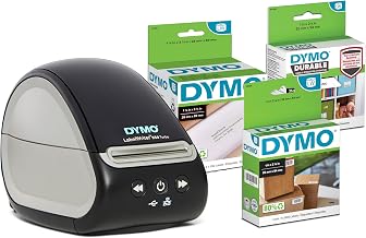 DYMO LabelWriter 550 Turbo Label Printer Bundle, Label Maker with Direct Thermal Printing, Automatic Label Recognition, Includes Address Label, Multipurpose Label, and Durable Multipurpose Label
