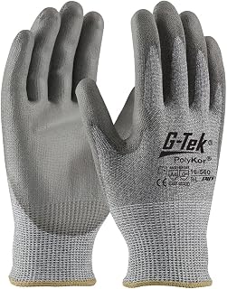 16-560/M G-Tek Polykor Seamless Knit Blended Glove with Coated Smooth Grip, M Size (Pack of 12)