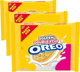 Oreo Double Stuf Golden Sandwich Cookies, Party Size, 24.95 oz (Pack of 3)