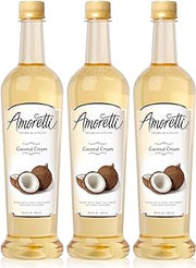 Amoretti Premium Coconut Cream Syrup 750ml 3 Pack