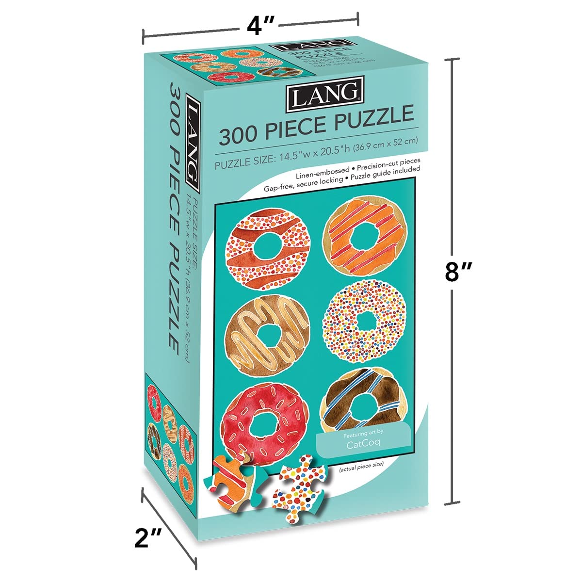 Donuts 300 Piece Jigsaw Puzzle by Lang – Cardboard, Donuts 300pc Puzzle, Model 5040119