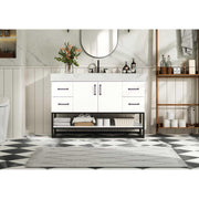 Caroline Bathroom Vanity White by Lighting Design – Wood, White, Model VF29248WH