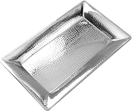 American Metalcraft 22” x 13” Rectangular Hammered Stainless Steel Tray