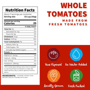 Whole Tomatoes (28 oz. cans by Dei Fratelli – 6 pack, Pack of 6, Model 488G