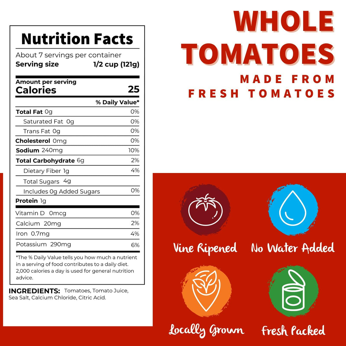 Whole Tomatoes (28 oz. cans by Dei Fratelli – 6 pack, Pack of 6, Model 488G