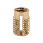 E-Z LOK 1/4-20 Pack of 25 / 1/4-20 / Brass Press-In Inserts