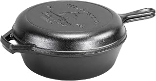 Lodge Yellowstone Cast Iron 2-in-1 Combo Cooker, 10.5 Inches