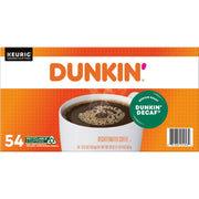 Donuts Original Blend Decaf K Cup Pods by Dunkin' – 54 Count (Pack of 1), Model Dunkin' Donuts