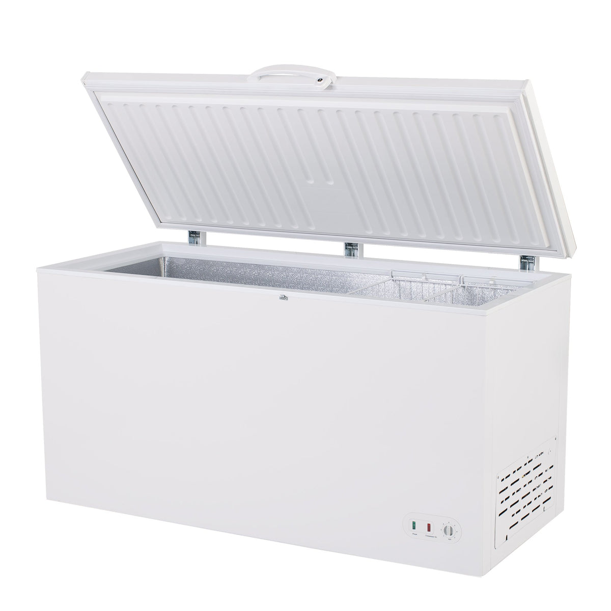Commercial Chest Freezer with Solid Top 60.2 Inch Wide with Locking Lid by MAXX Cold – 15.9 Cubic Feet, 450.0 liters, White, Model MXSH15.9SHC
