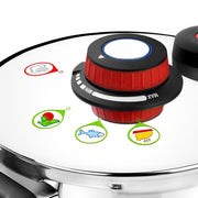 Selecta Stainless Steel Fast Pressure Cooker by Monix – 7.4 Quarts, 7 liters, Stainless steel, Silver, Model M790003