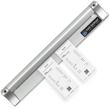 Check Rack with Mounting Screw Pack for Kitchens and Restaurants by San Jamar – 24", Stainless Steel, 24 Inches, Pack of 6, Model CK6524A