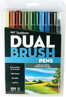 Tombow ABT Dual Brush Pen set of 10, LANDSCAPE