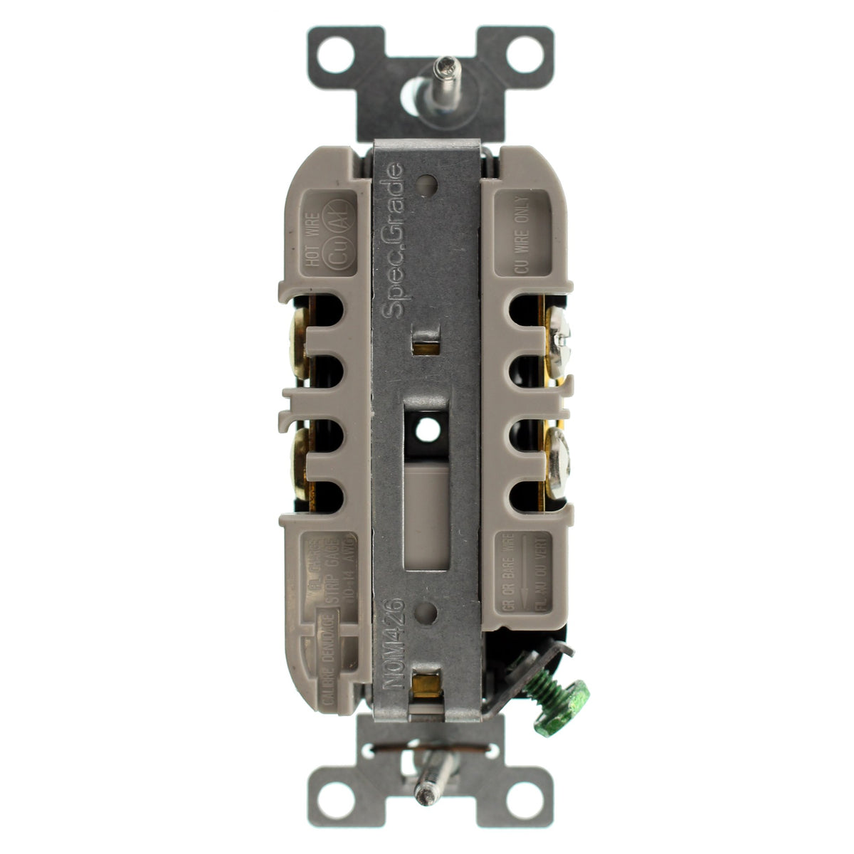 Commercial Tamper Duplex Receptacle by Hubbell – Metal, Black