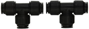 Tee, 3/4" CTS, Black (Pack of 2) by John Guest – Copper,Lead,Pex,Cpvc, Copper,Pack Of, Pack of 2, Model PEI0228E