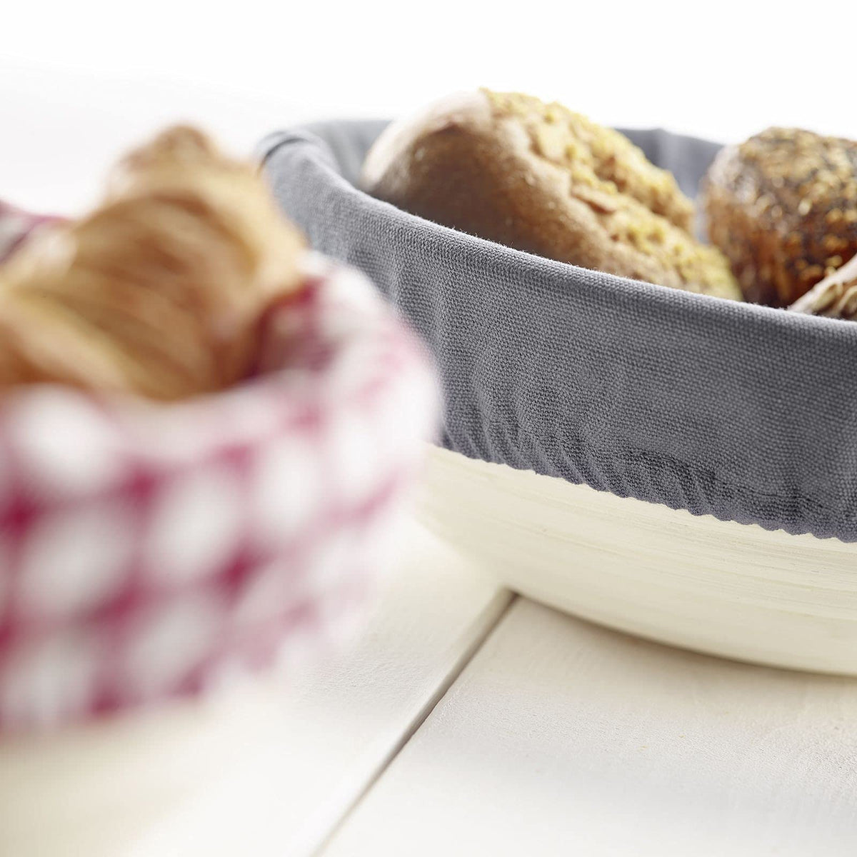 Cover for Round Baskets Diameter 20.5 cm Cotton Checked by Westmark – Ø 20,5 cm, Cotton, checked, Model 3209226K
