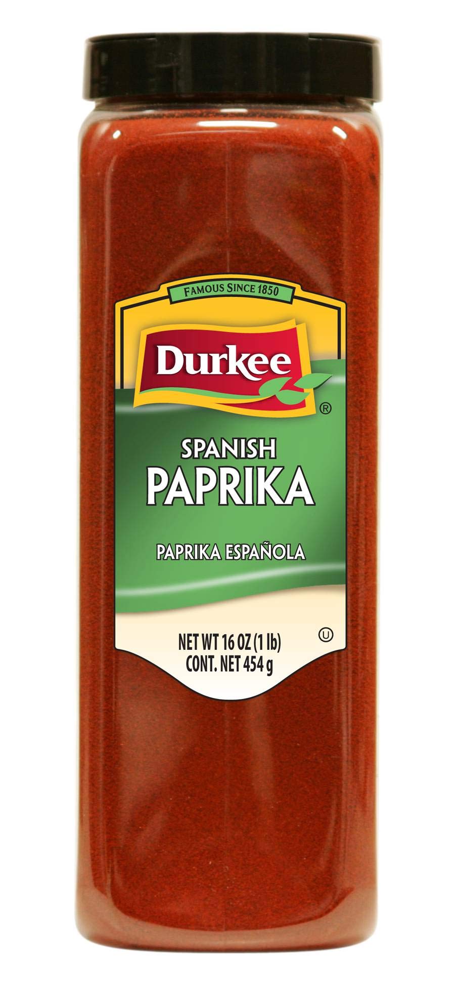 Spanish Paprika - 16 oz. container by Durkee – 16 Ounces, Pack of 6