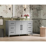 Millie Bathroom Vanity Grey by Lighting Design – Wood, Grey, Model VF29360GR