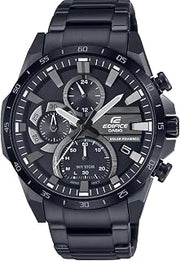 Casio Edifice EQS-940DC Series | Men's Solar Powered Analog Watch | Black | 100M WR | Chronograph | Date Indicator | 1/100 Sec Stopwatch