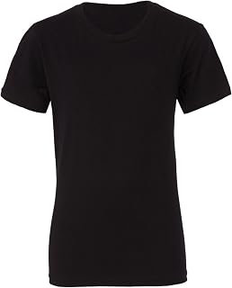 BELLA+CANVAS Bella + Canvas Youth Jersey Short Sleeve Tee (M) (Black)
