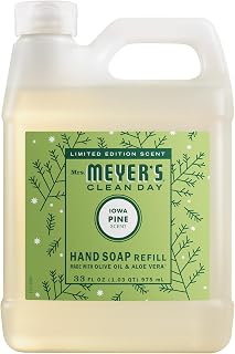 Mrs. MEYER'S CLEAN DAY Hand Soap Refill, Iowa Pine Scent, 33 Fl Oz Bottle