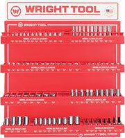 Wright Tool 78 Pc.Metric 1/4" & 3/8" Dr. 6 & 12 Pt. Sockets